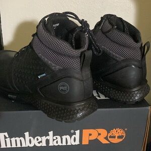 New in box….Timberland Pro Reaxion safety toe boots,  size 12,  black
